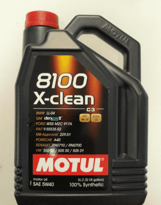 Масло моторное Motul 8100 X-clean 5W40 С3 синтетическое 5л 109762