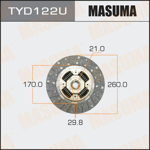 Диск сцепления Masuma, TYD122U