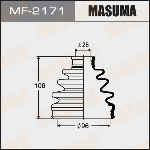 Пыльник ШРУСа Masuma (резина), MF-2171