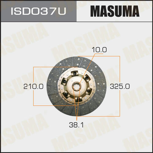 Диск сцепления Masuma, ISD037U