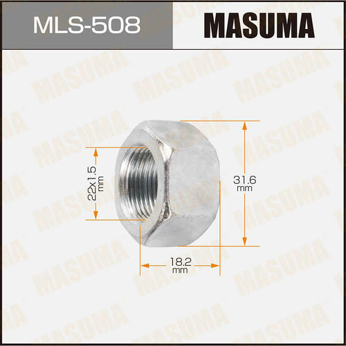 Гайка ШРУСа Masuma M22x1.5(R) под ключ 32, MLS-508