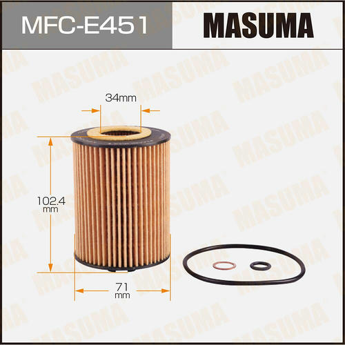 Фильтр масляный Masuma (вставка), MFC-E451