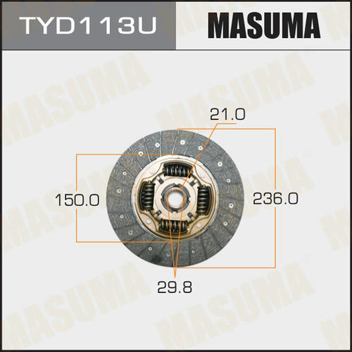 Диск сцепления Masuma, TYD113U