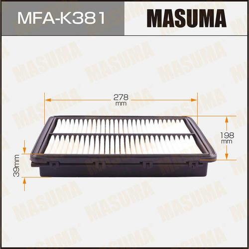 Фильтр воздушный Masuma, MFA-K381