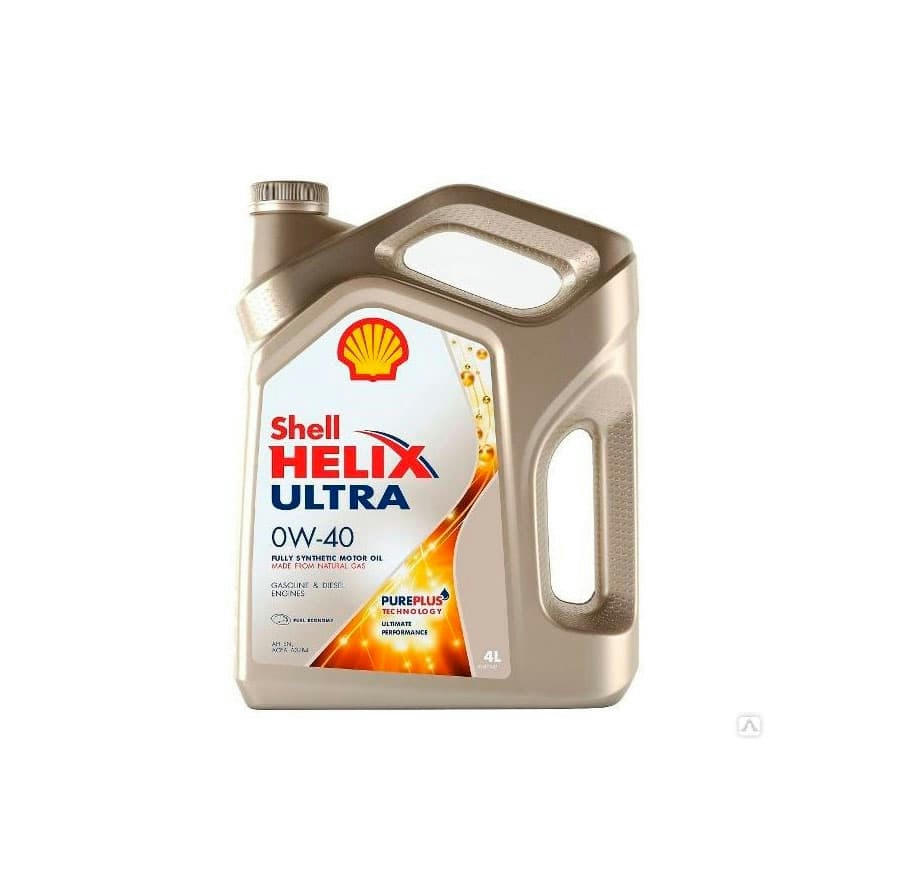 Масло моторное Shell Helix Ultra SN+ A3B4 0W40 синтетическое 4л 550051578