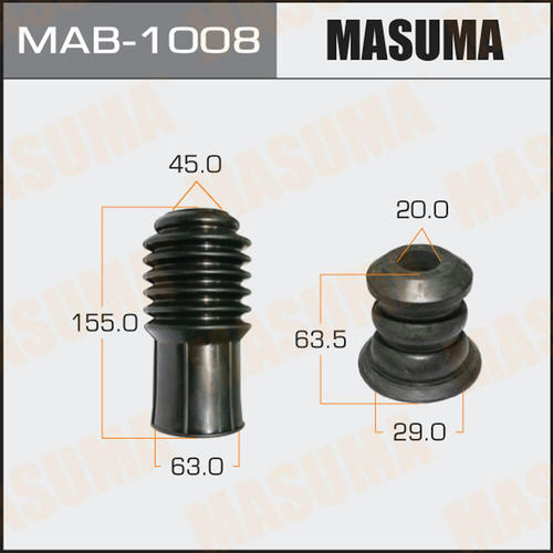 Пыльник амортизатора Masuma универсальный, отбойник D=20, H=63.5, MAB-1008