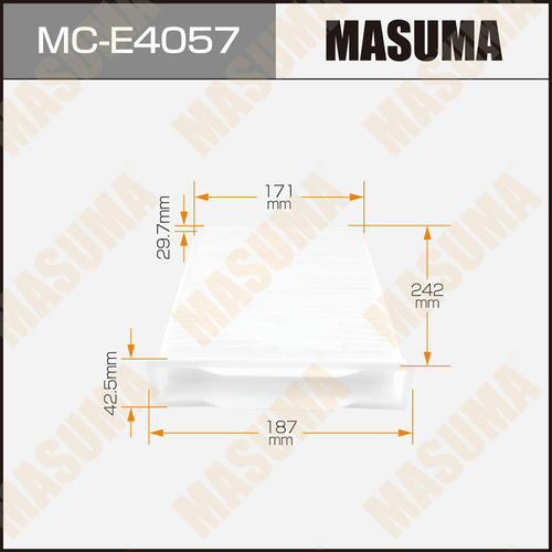 Фильтр салонный Masuma, MC-E4057
