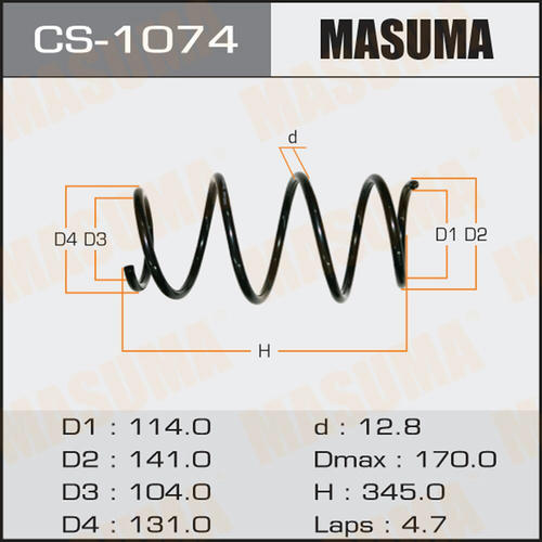 Пружина подвески Masuma, CS-1074