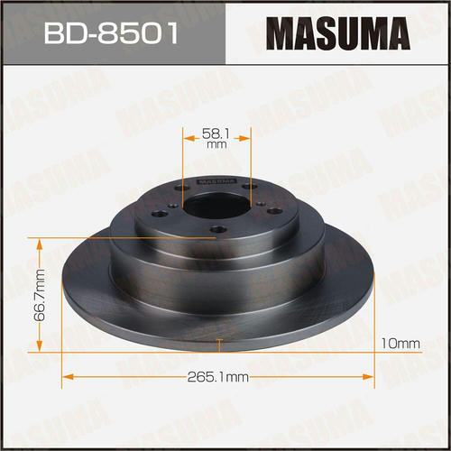 Диск тормозной Masuma, BD-8501