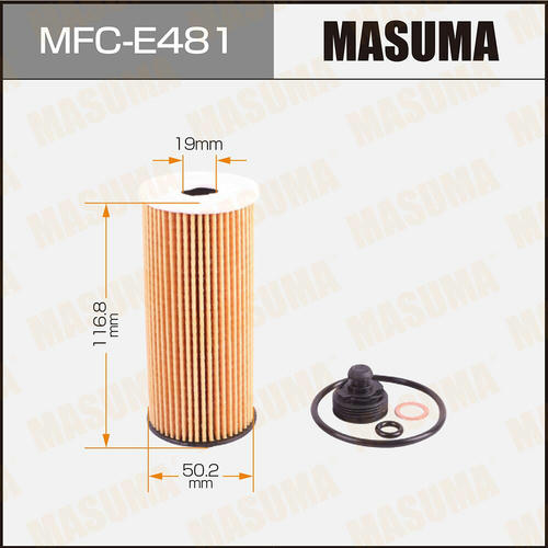 Фильтр масляный Masuma (вставка), MFC-E481