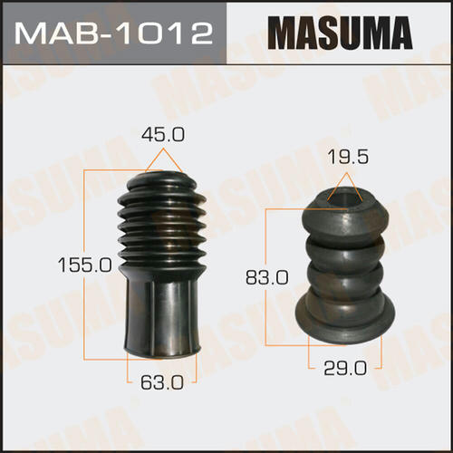 Пыльник амортизатора Masuma универсальный, отбойник D=19.5, H=84, MAB-1012
