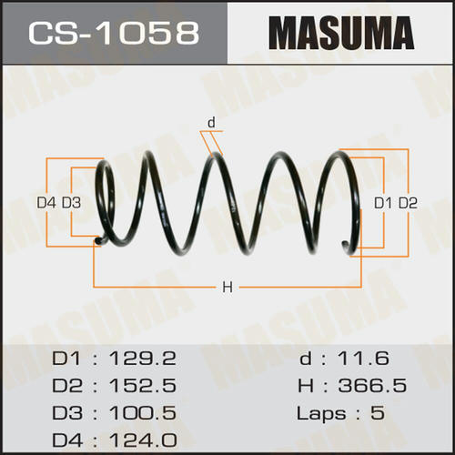 Пружина подвески Masuma, CS-1058