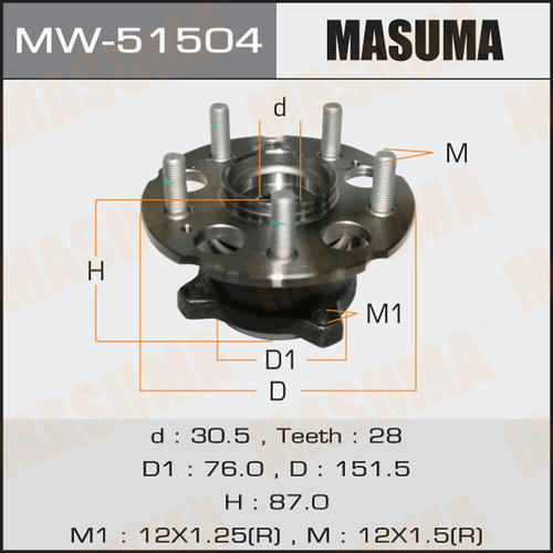 Ступичный узел Masuma, MW-51504