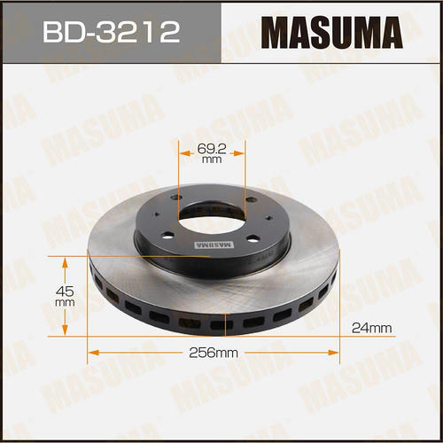 Диск тормозной Masuma, BD-3212