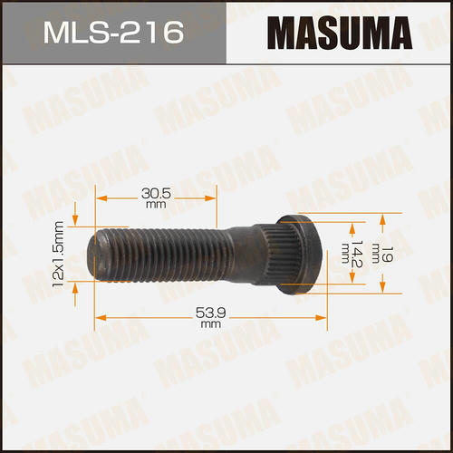 Шпилька колесная M12x1.5(R) Masuma, MLS-216