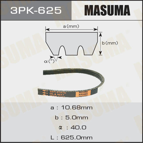 Ремень привода навесного оборудования Masuma, 3PK-625
