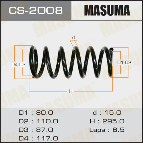 Пружина подвески Masuma, CS-2008