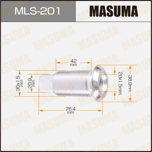 Футорка колесная M30x1.5(R), M20x1.5(R) Masuma, MLS-201