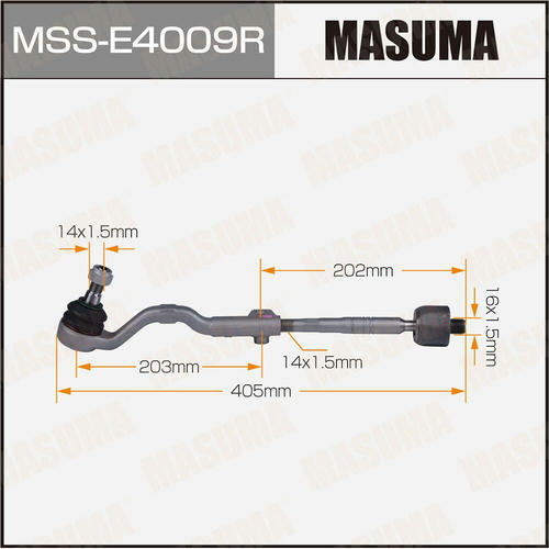Тяга рулевая (комплект) Masuma, MSS-E4009R