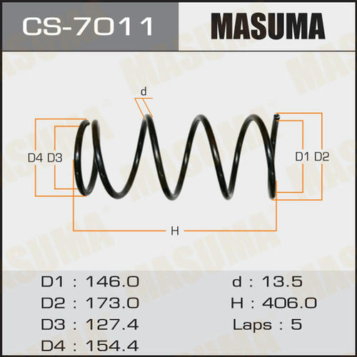 Пружина подвески Masuma, CS-7011