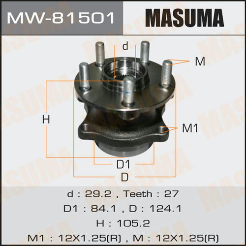 Ступичный узел Masuma, MW-81501