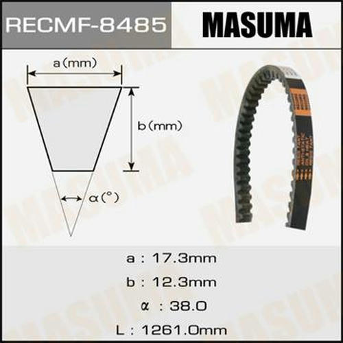 Ремень привода навесного оборудования Masuma, 17x1261 мм, 17x1261 мм, 8485