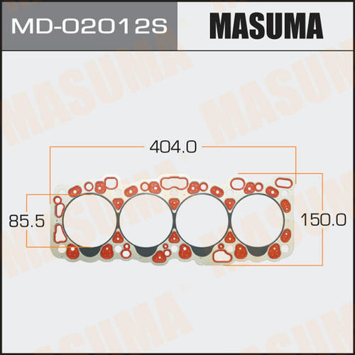 Четырехслойная прокладка ГБЦ (металл-эластомер) Masuma толщина 1,20мм, MD-02012S