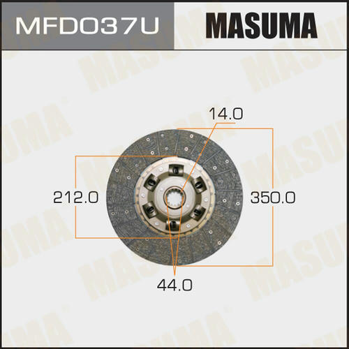 Диск сцепления Masuma, MFD037U