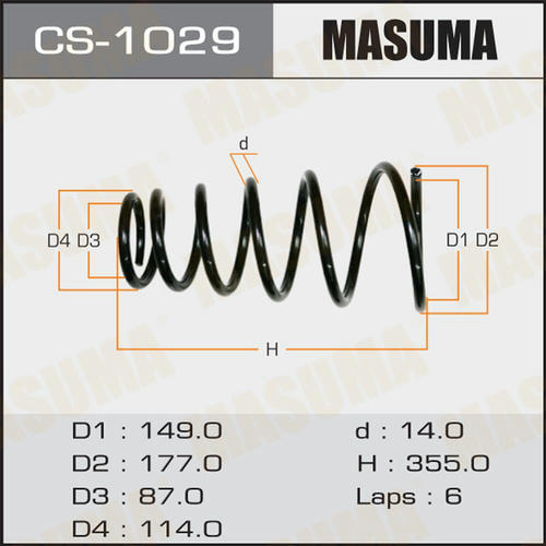 Пружина подвески Masuma, CS-1029