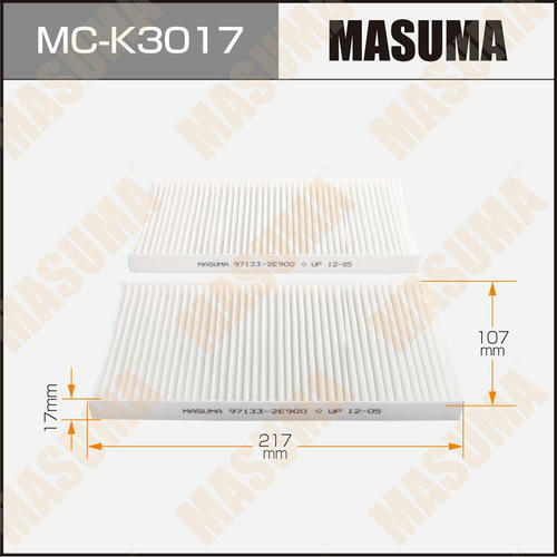 Фильтр салонный Masuma, MC-K3017