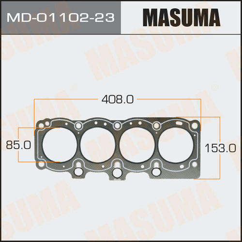 Прокладка ГБЦ (графит-эластомер) Masuma толщина 1,60 мм, MD-01102-23