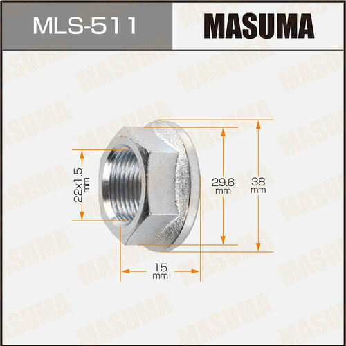 Гайка ШРУСа Masuma M22x1.5(R) под ключ 30, MLS-511
