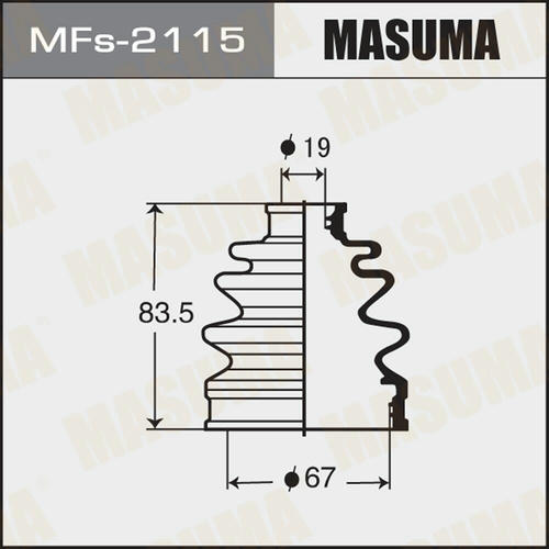 Пыльник ШРУСа Masuma (силикон), MFs-2115