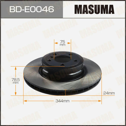 Диск тормозной Masuma, BD-E0046
