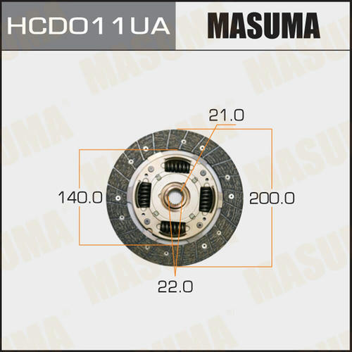 Диск сцепления Masuma, HCD011UA