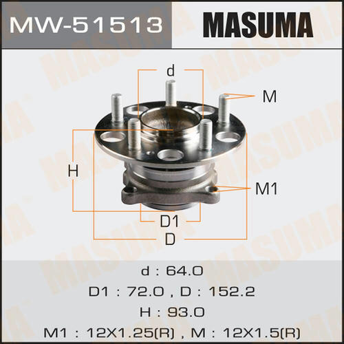 Ступичный узел Masuma, MW-51513