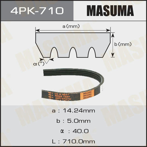 Ремень привода навесного оборудования Masuma, 4PK-710