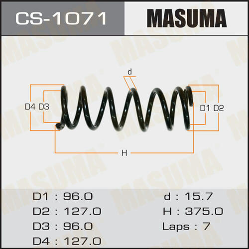 Пружина подвески Masuma, CS-1071
