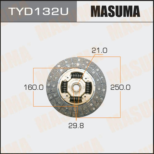 Диск сцепления Masuma, TYD132U