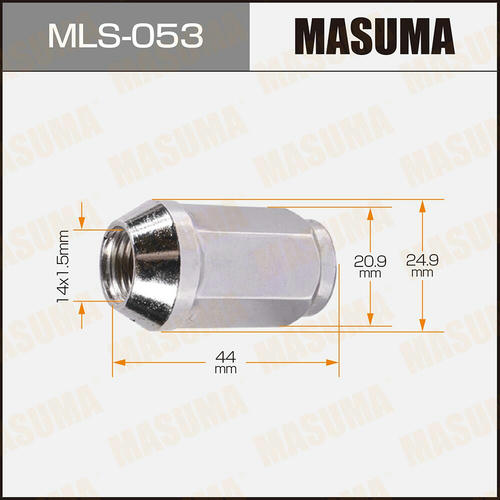 Гайка колесная Masuma M14x1.5(R) под ключ 21, MLS-053