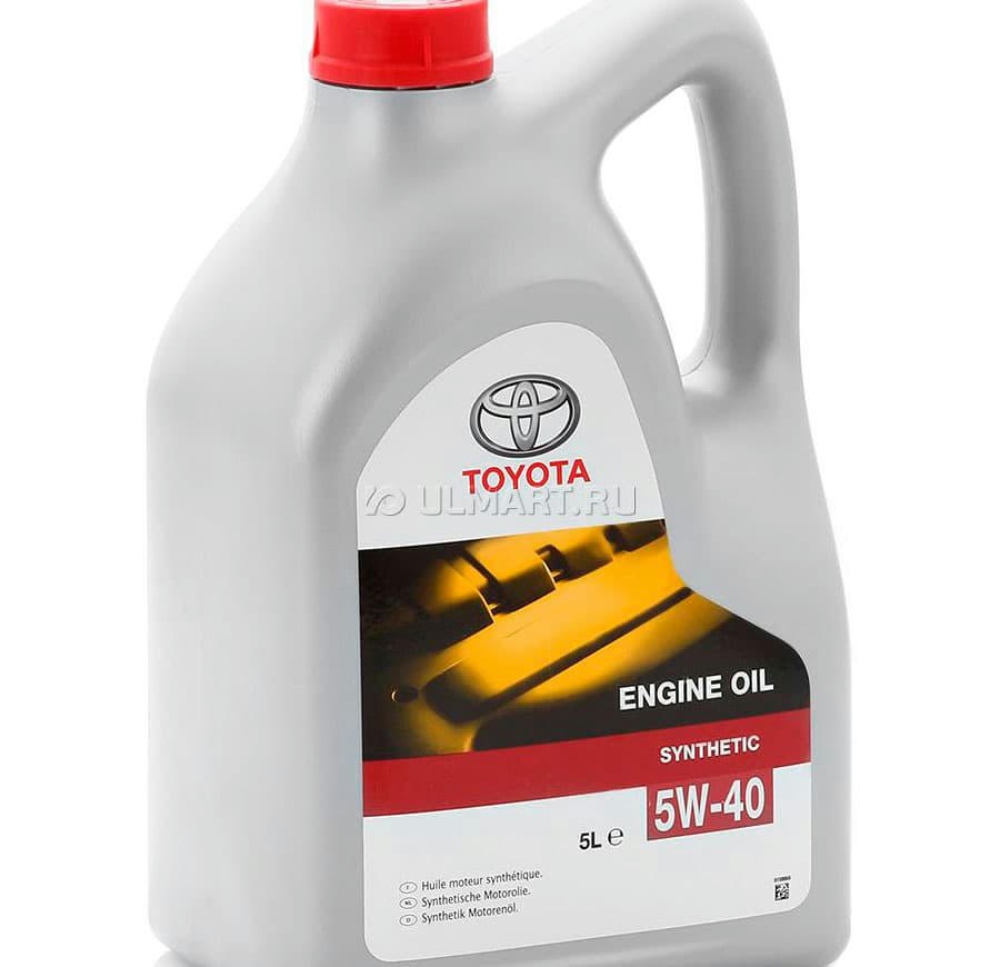 Масло моторное Toyota Engine oil 5W40 синтетическое 5л 08880-80375-GO