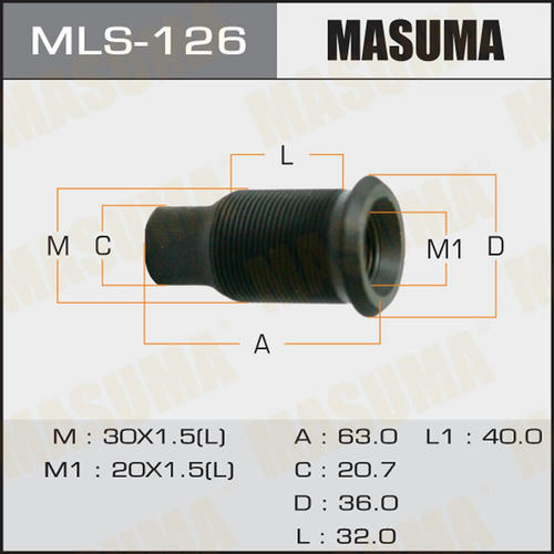 Футорка колесная M30x1.5(L), M20x1.5(L) Masuma, MLS-126