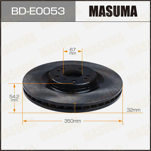Диск тормозной Masuma, BD-E0053