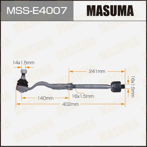 Тяга рулевая (комплект) Masuma, MSS-E4007