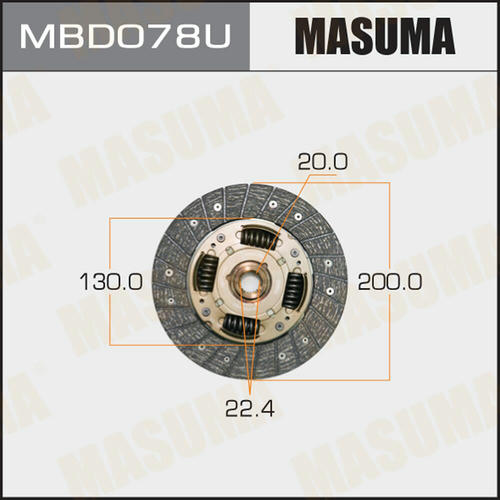 Диск сцепления Masuma, MBD078U