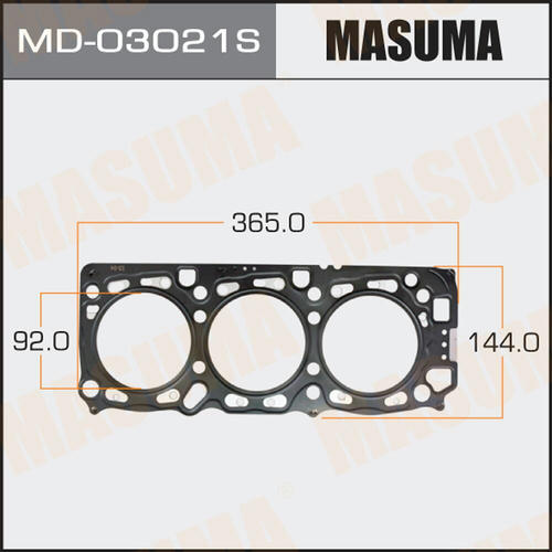 Четырехслойная прокладка ГБЦ (металл-эластомер) Masuma толщина 1,25мм, MD-03021S