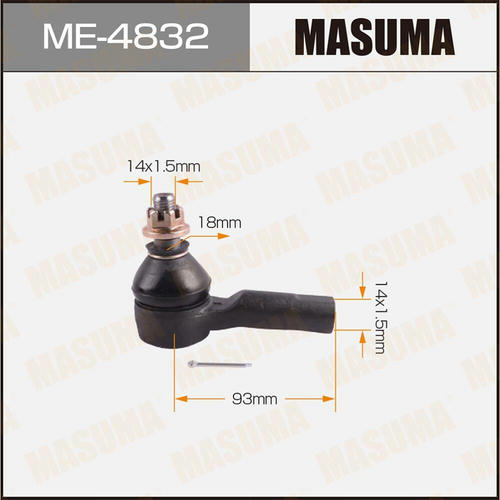 Наконечник рулевой Masuma, ME-4832