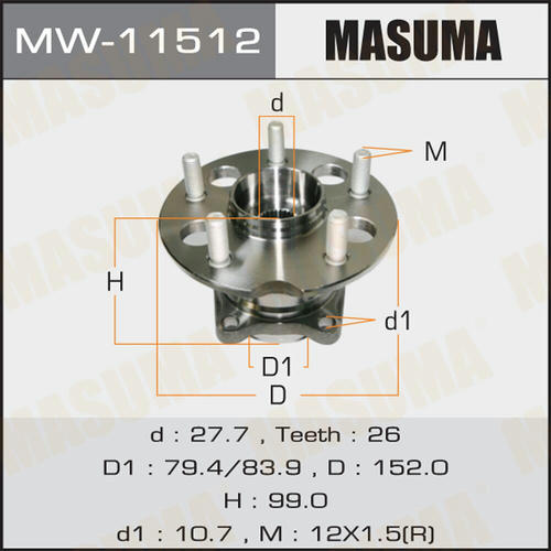 Ступичный узел Masuma, MW-11512