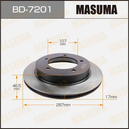 Диск тормозной Masuma, BD-7201