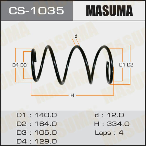 Пружина подвески Masuma, CS-1035